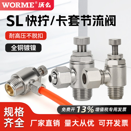 气动快拧接头SL6-01M5