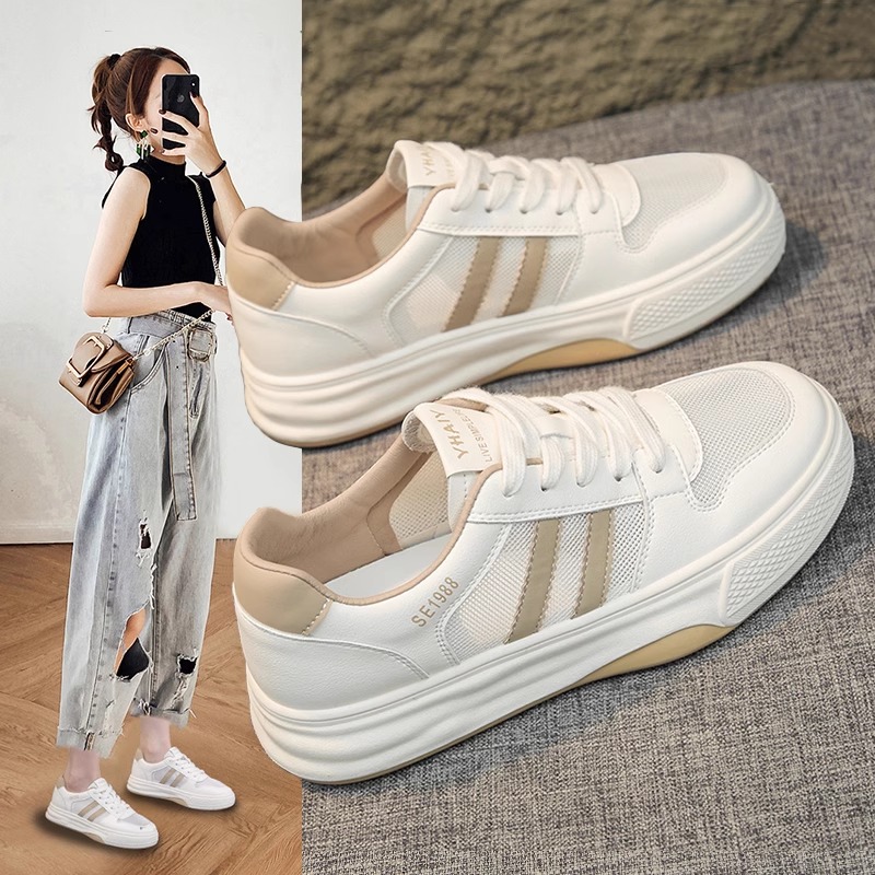 网面透气小白鞋女2025春夏季新款