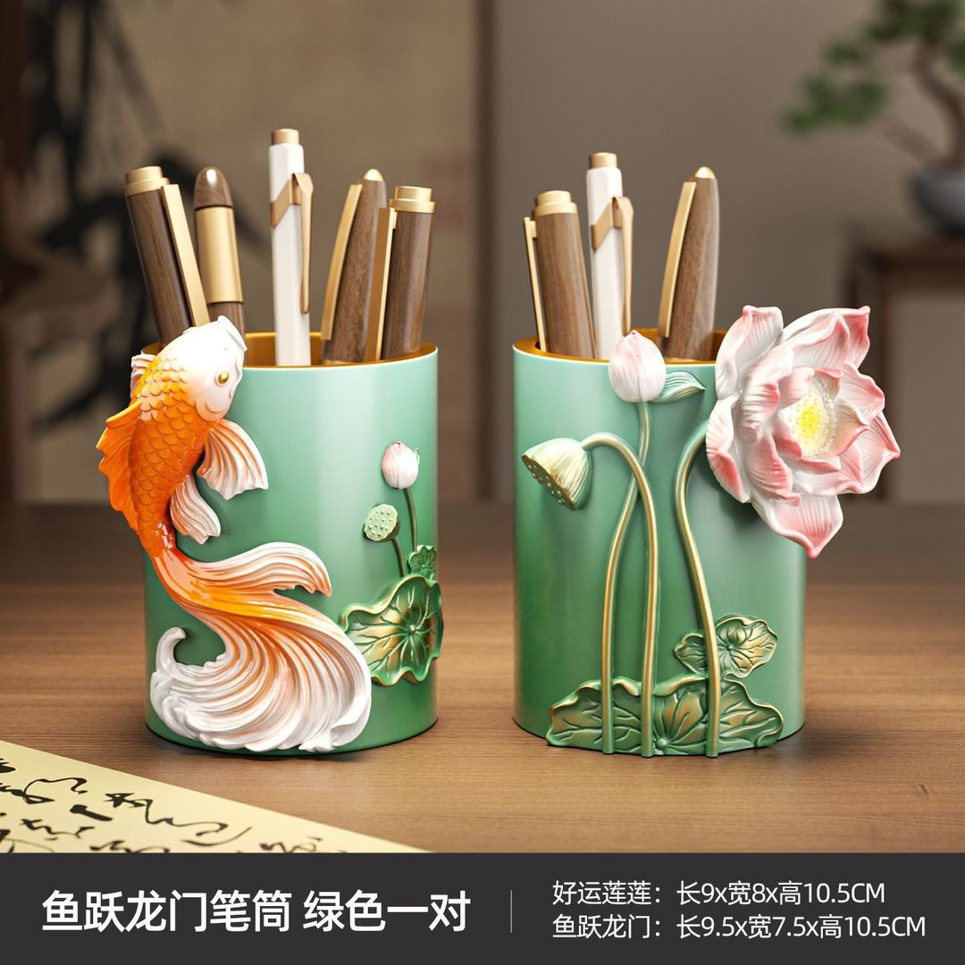 桌面摆件创意网红精致笔筒时尚办公简约现代节日礼物送老师送学生