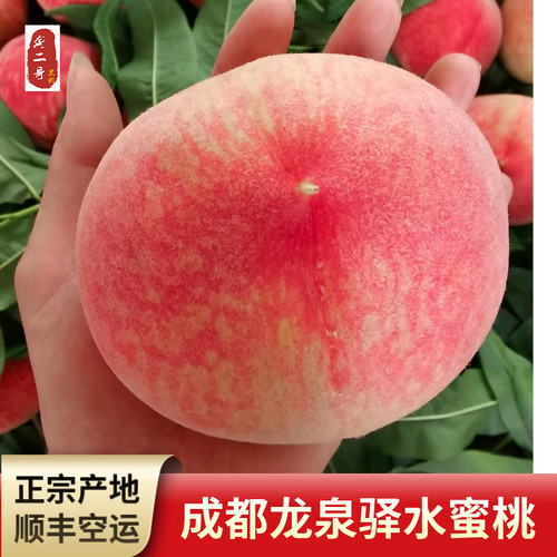 顺丰空运四川龙泉水蜜桃撕皮软桃