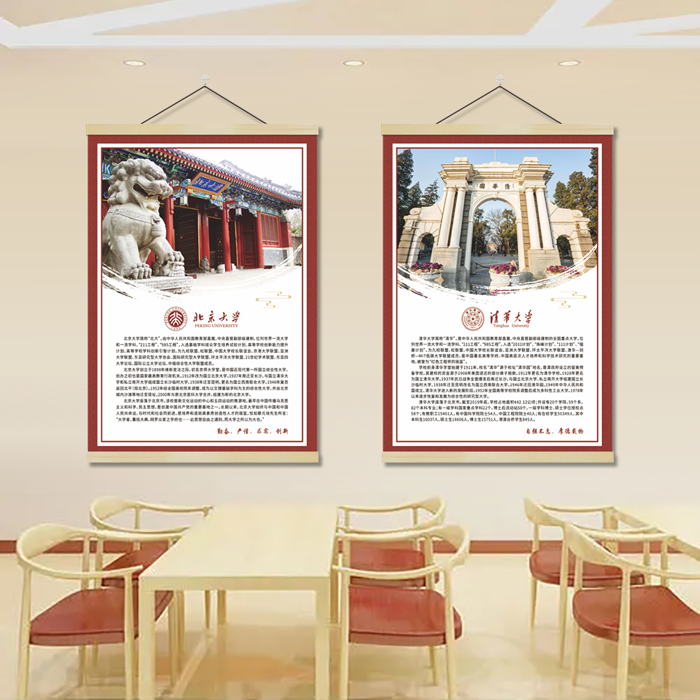 中国十大名校励志海报挂画挂图