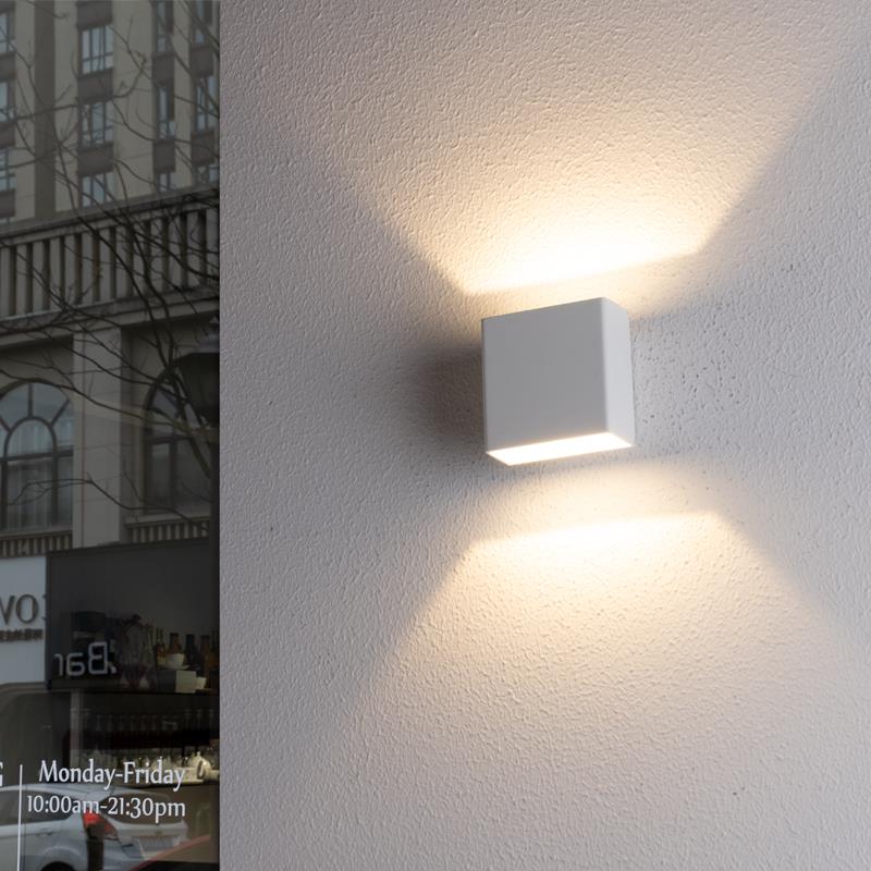 壁灯户外室外防水露台别墅背景极简围墙小灯LED庭院洗墙阳台超薄