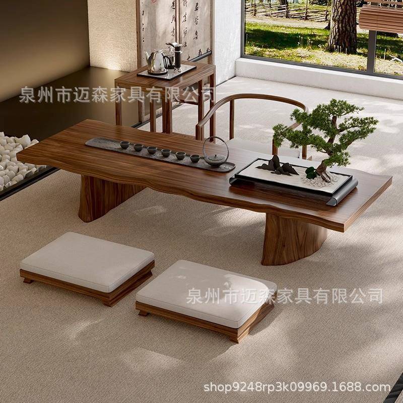 日式飘窗阳台矮桌椅实木榻榻米茶桌阳台简约长条桌茶水台茶几炕几