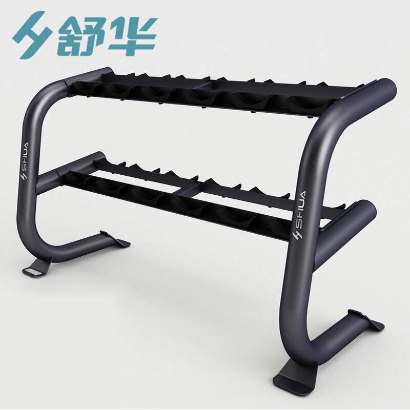 舒华家用商用健身房双层六付哑铃架DR08/十付哑铃摆放架SH-G6884