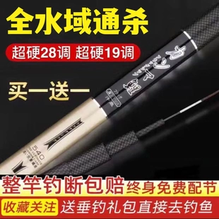 伽玛鲤鱼竿碳素台钓竿 19/28调6H超轻硬鲤鱼竿黑坑台钓竿