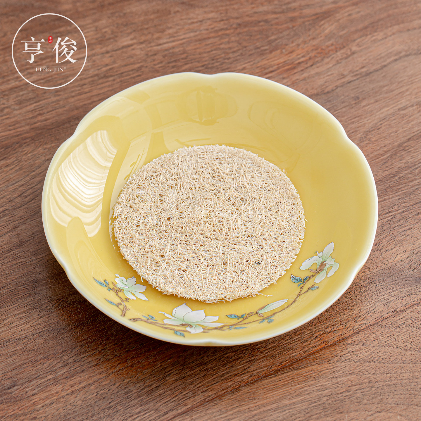 亨俊壶承干泡台陶瓷高端精致托盘杯托盘子摆放底座茶器皿茶具配件