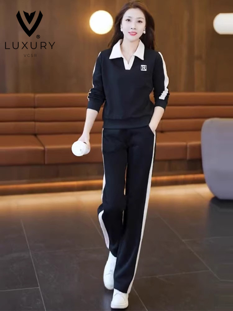 休闲运动服卫衣套装女2025洋气减龄两件套时尚女装小个子运动装