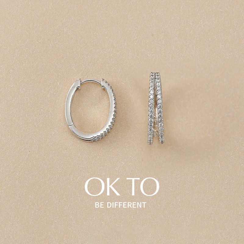 okto时尚耳环合金精镶中性
