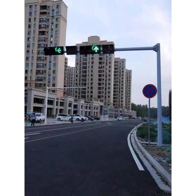 八角监控立杆6米6.5米道路交通信号灯杆红绿灯杆卡口立柱L型杆件
