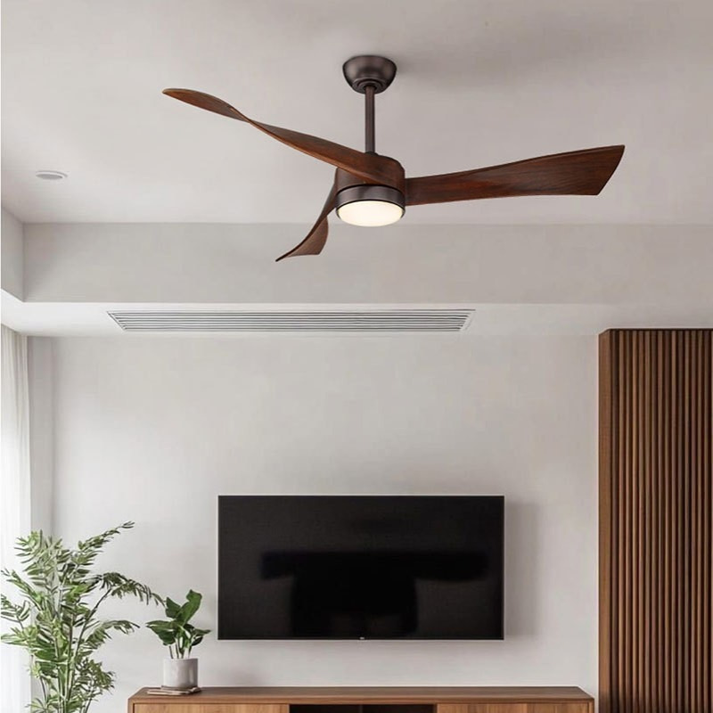 北欧吊扇灯工业电扇灯客厅卧室餐厅风扇吊灯loft实木美式风扇灯