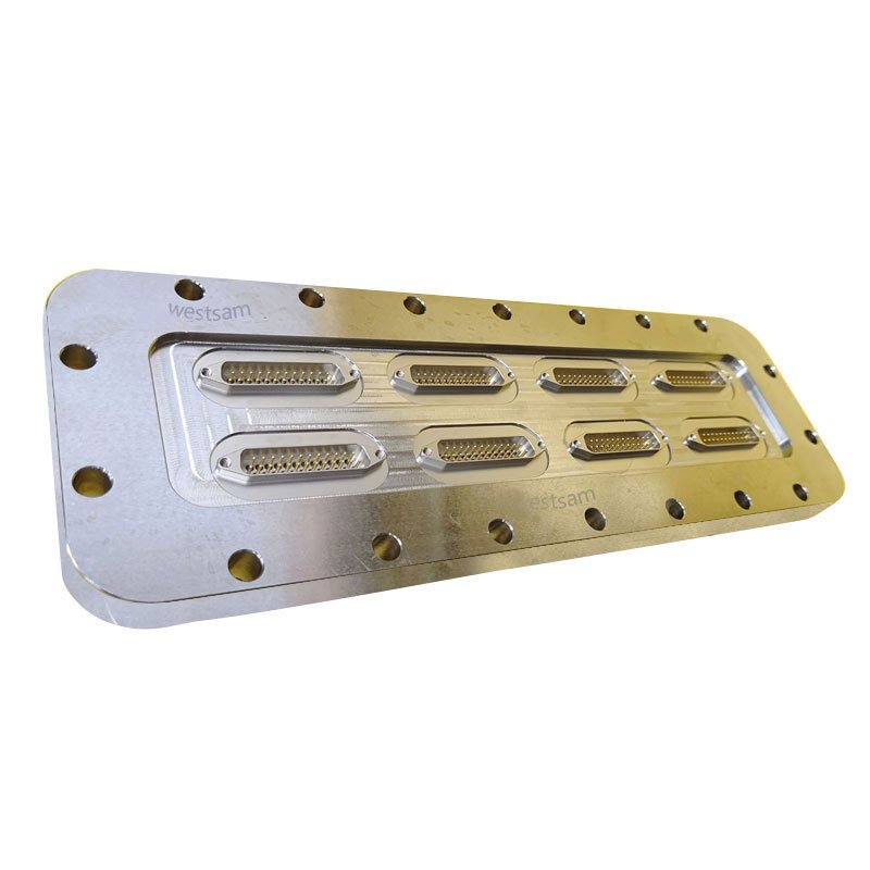 真空密封/真空加热/真空干躁设备连接器DSUB-15芯CF圆形法兰接头