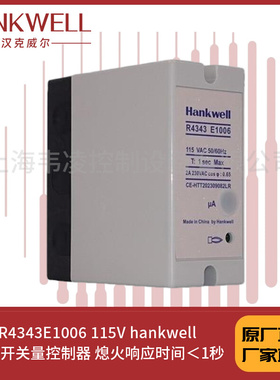 R4343E1006 115V hankwell火焰开关量控制器 熄火响应时间＜1秒