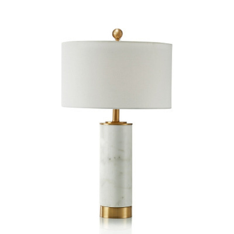 设计师样板间台灯复古大理石客厅灯简约北欧卧室床头装饰灯