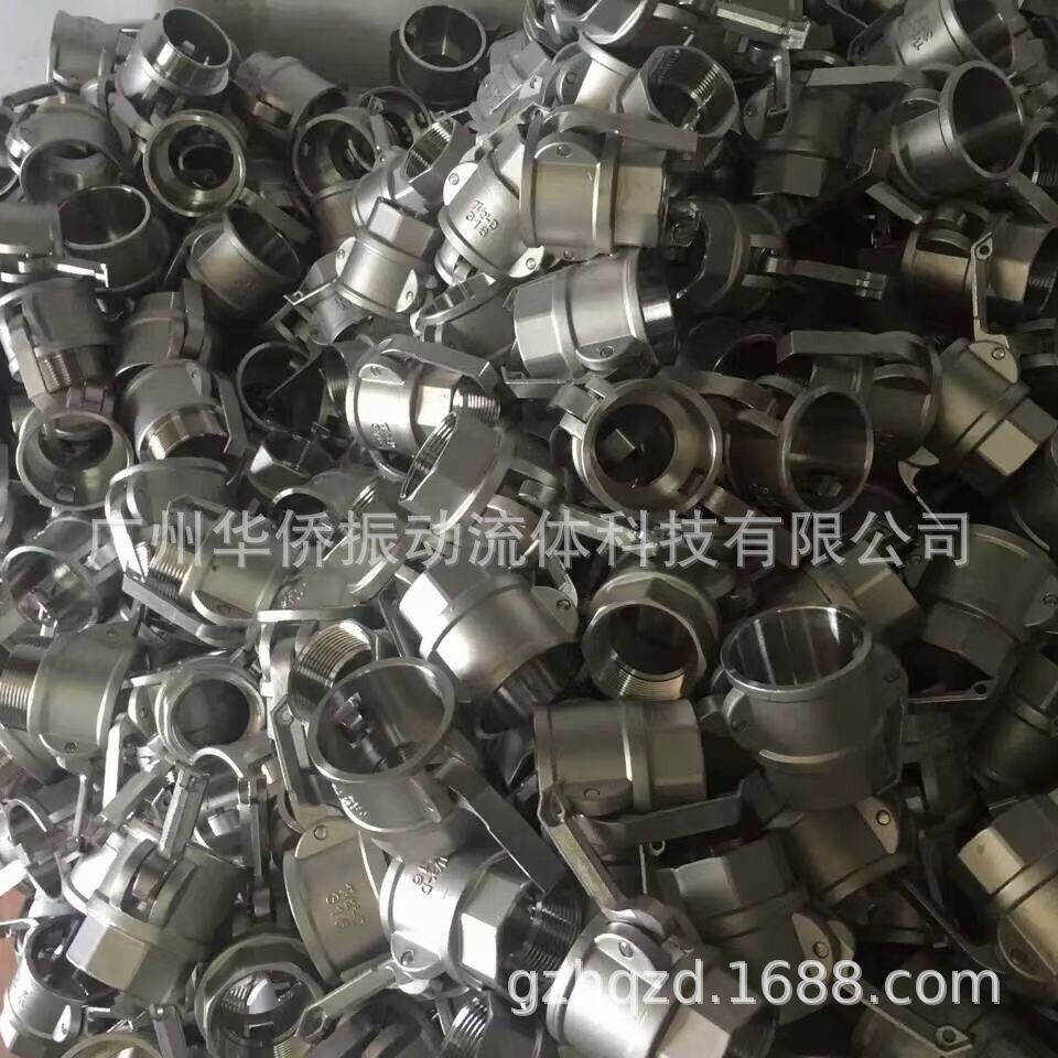 304 316L不锈钢快速接头 BF型DF软管卡扣式水泵内外丝螺纹活接头