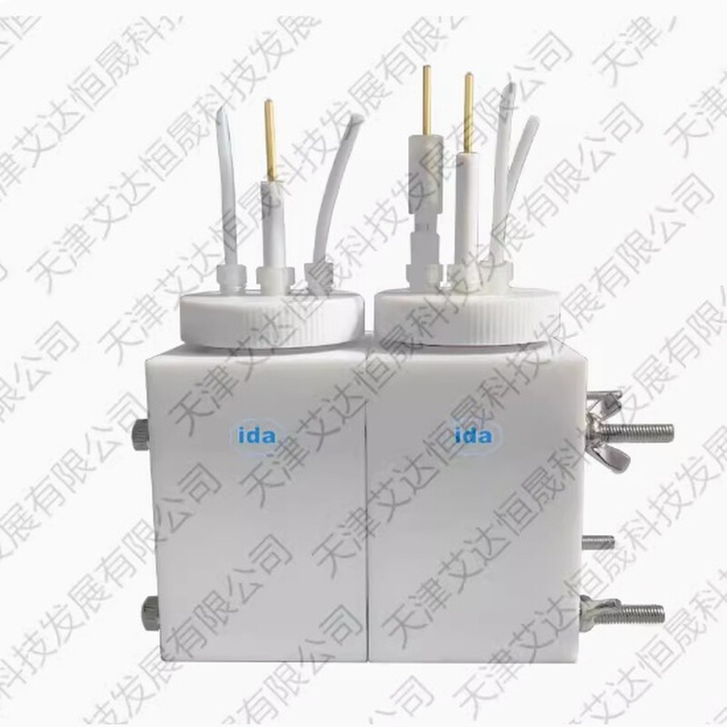 天津艾达恒晟 四氟可换膜H型密封电解池 CH2010-S 原厂发货