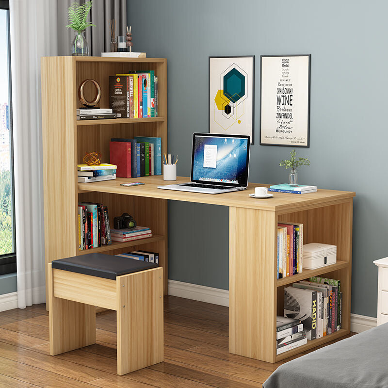 台式电脑桌书桌书架一体简约学习桌包邮