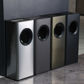 不锈钢立式 酒店大堂走廊楼梯口烟头垃圾桶售楼部写字楼烟灰缸商用