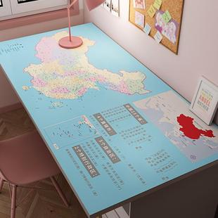 世界地图桌面垫儿童写字台新款 学习型书桌垫卡通夏季 桌垫硅胶桌布