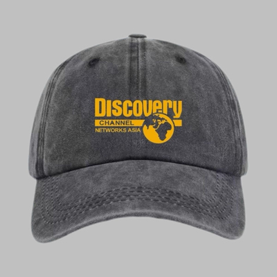 Discovery探索地球做旧帽子鸭舌帽男女情侣户外遮阳百搭棒球帽