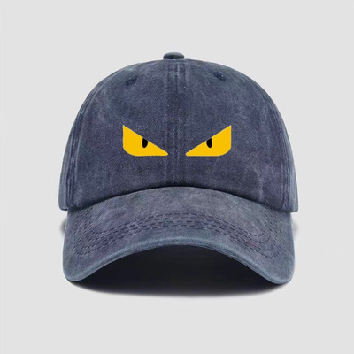 斯汀比伯恶魔眼怪兽帽子棒球帽户外男女遮阳帽休闲鸭舌帽防晒百搭