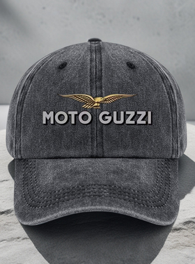 MOTO GUZZI摩托车帽子棒球帽男女潮鸭舌帽遮阳帽户外防晒休