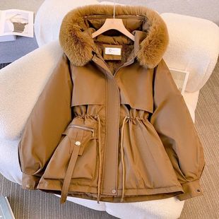 version Korean jacket Hooded 外套 plush jacke连帽加绒棉服韩版