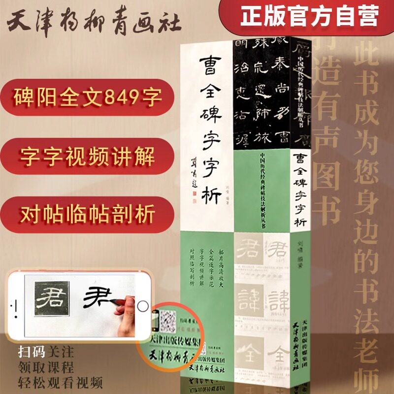 曹全碑字字析 刘啸编著 849字逐字视频讲解毛笔书法临摹字帖 软笔书法碑帖结构临析汉隶书书法篆刻教程 成年人零基础自学基础入门