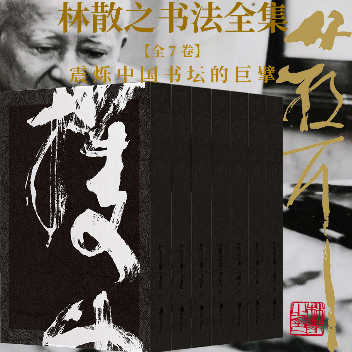 林散之全集全7卷 当代草圣草书书法篆刻4卷创作临摹国画400幅诗文三千首林散之年谱提拔文信札印章信件林散之作品集艺术收藏鉴赏