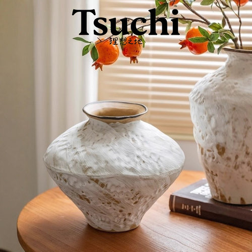 复古禅意陶瓷花瓶摆件