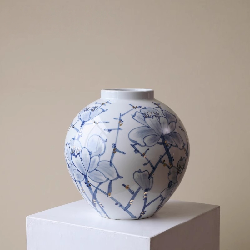 景德镇陶瓷花瓶青花瓷新中式