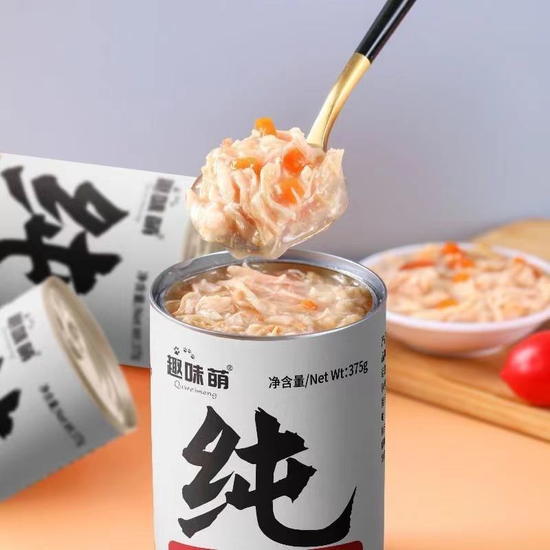 猫咪罐头猫主食罐头猫狗通用罐头白肉罐头增肥发腮补水375g大罐头