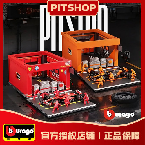 维修站区P房换胎场景F1赛车模型