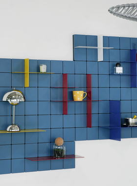 少即是多 KUR!O置物架上墙彩色洞洞板设计师家用墙面模块收纳架