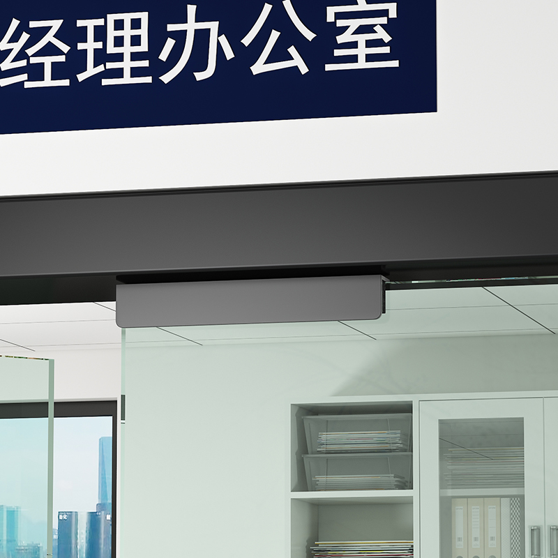 办公室玻璃门限位器挡门阻防推撞店铺外开单向阻门固定缓震止摆器