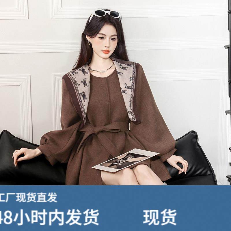 2025秋冬新款韩系甜美减龄系带蝴蝶结遮肉显瘦小个子毛呢外套,运动/瑜伽/健身/球迷用品,广场舞套装,淘宝优惠券,粉丝福利购,淘宝优惠卷