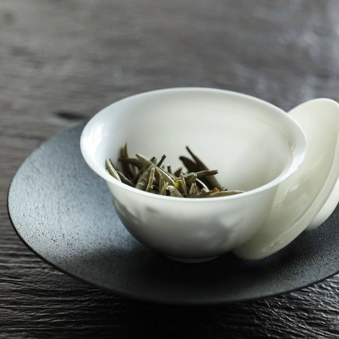 柴烧盖碗全手工功夫茶具泡茶碗家用