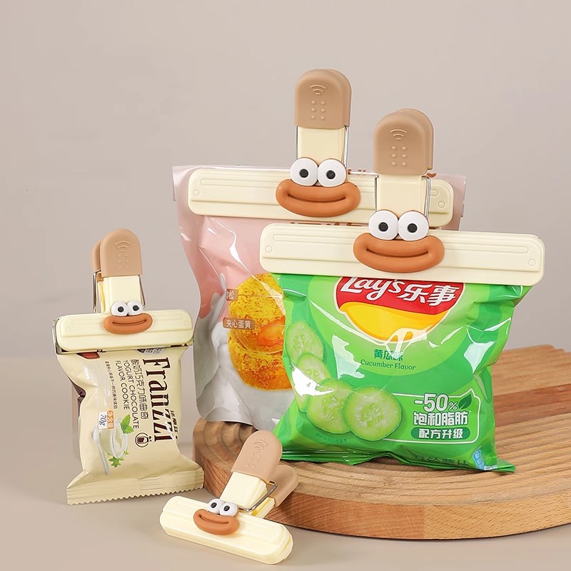 食品密封夹封口夹防潮零食小夹子家用食物保鲜袋奶粉茶叶封口神器