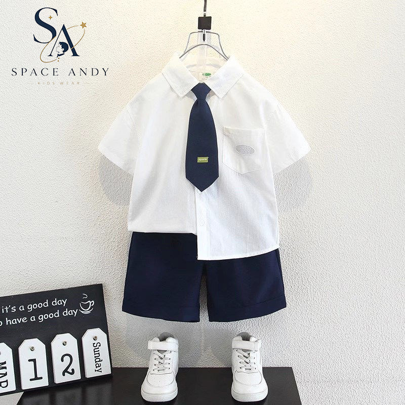法国SA男童礼服夏季2026西装套装帅气幼儿园毕业照小主持人演出服
