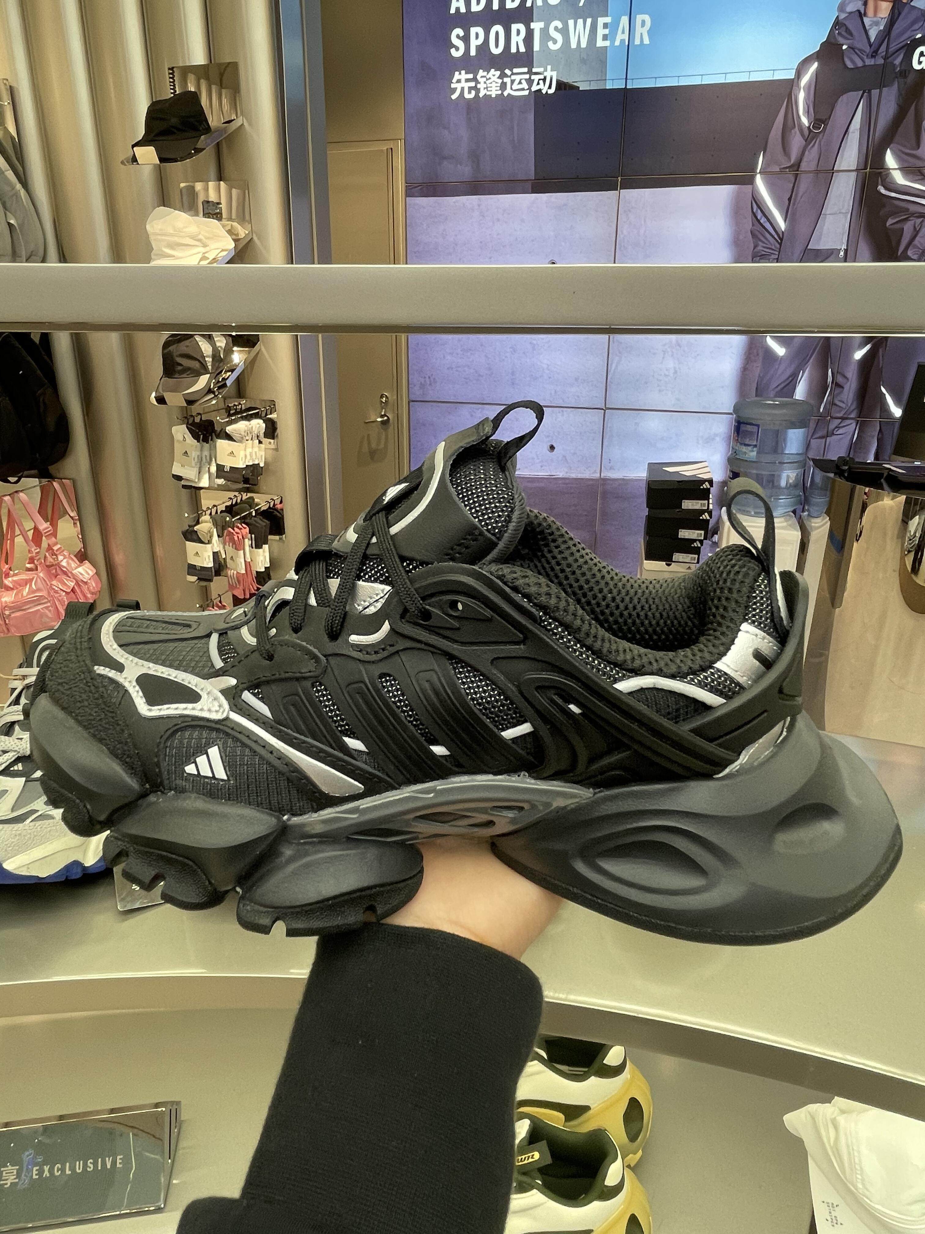 thumbnail for Limited time discount men's shoes women's shoes "Light Mecha Shoes - Cyber" XLG RUNNER DELUXE BLACK DAD SHOES