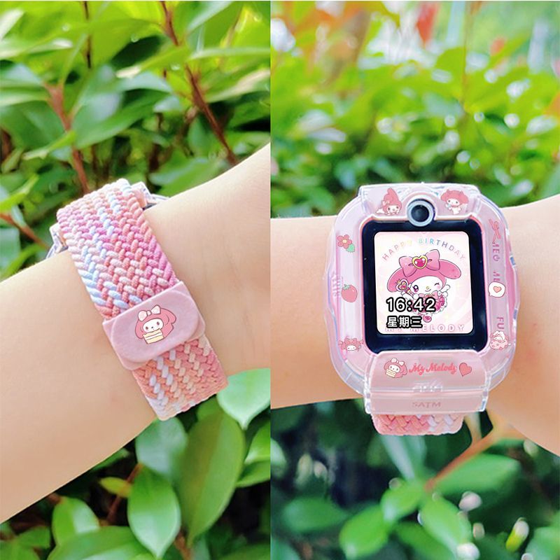 适用华为儿童电话手表磁吸表带4pro/5xpro/5pro卡通保护套4x/3pro