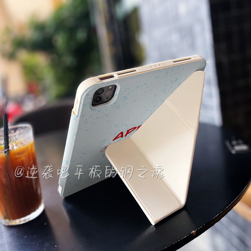 适用简约卡通圆环磁吸ipad保护壳9ipadpro平板Yair新款苹果MINI第