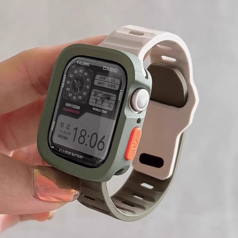 方块硅胶小米红米手表5/4代Redmi4 Watch432表带高级腕带运动适用