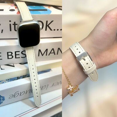 适用适用Apple苹果iwatchs10表带S987654se手表带高颜值皮质Ultra