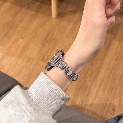 GT5华为watch手表GT4表带kitty猫水晶金属钢带高级GT3/2男女适用