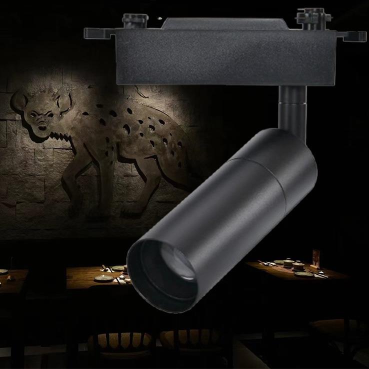 变焦轨道射灯聚光明装吸顶led防眩光清吧餐桌酒吧可调光氛围餐饮