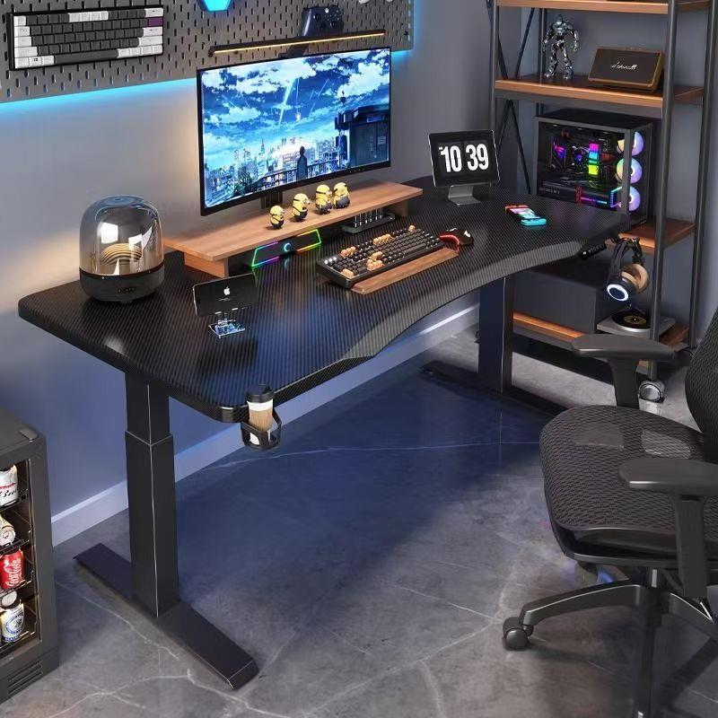 网红电动升降电脑桌工作台智能可升降游戏电竞桌家用办公学习书桌