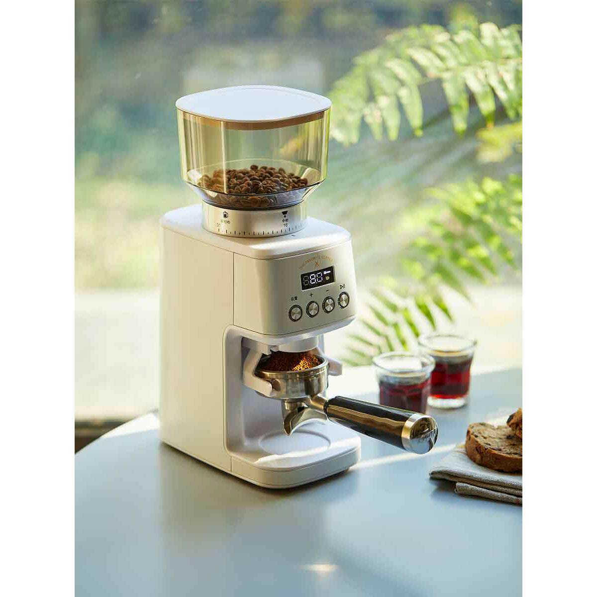远岸电动咖啡豆研磨机全自动家用商用手冲意式电控定量磨豆咖啡机