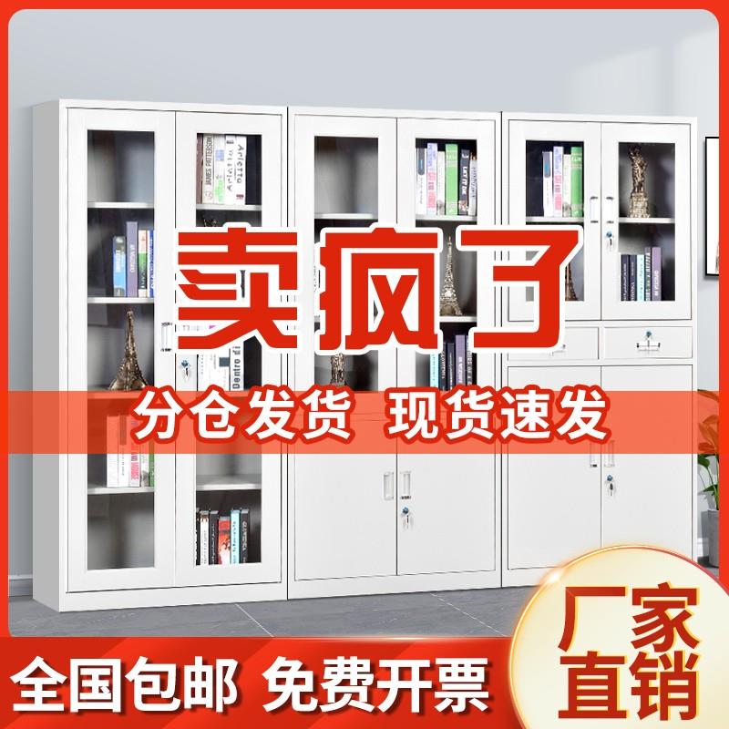 办公室文件柜铁皮档案凭证资料柜员工更衣柜铁柜矮柜带锁储物柜子