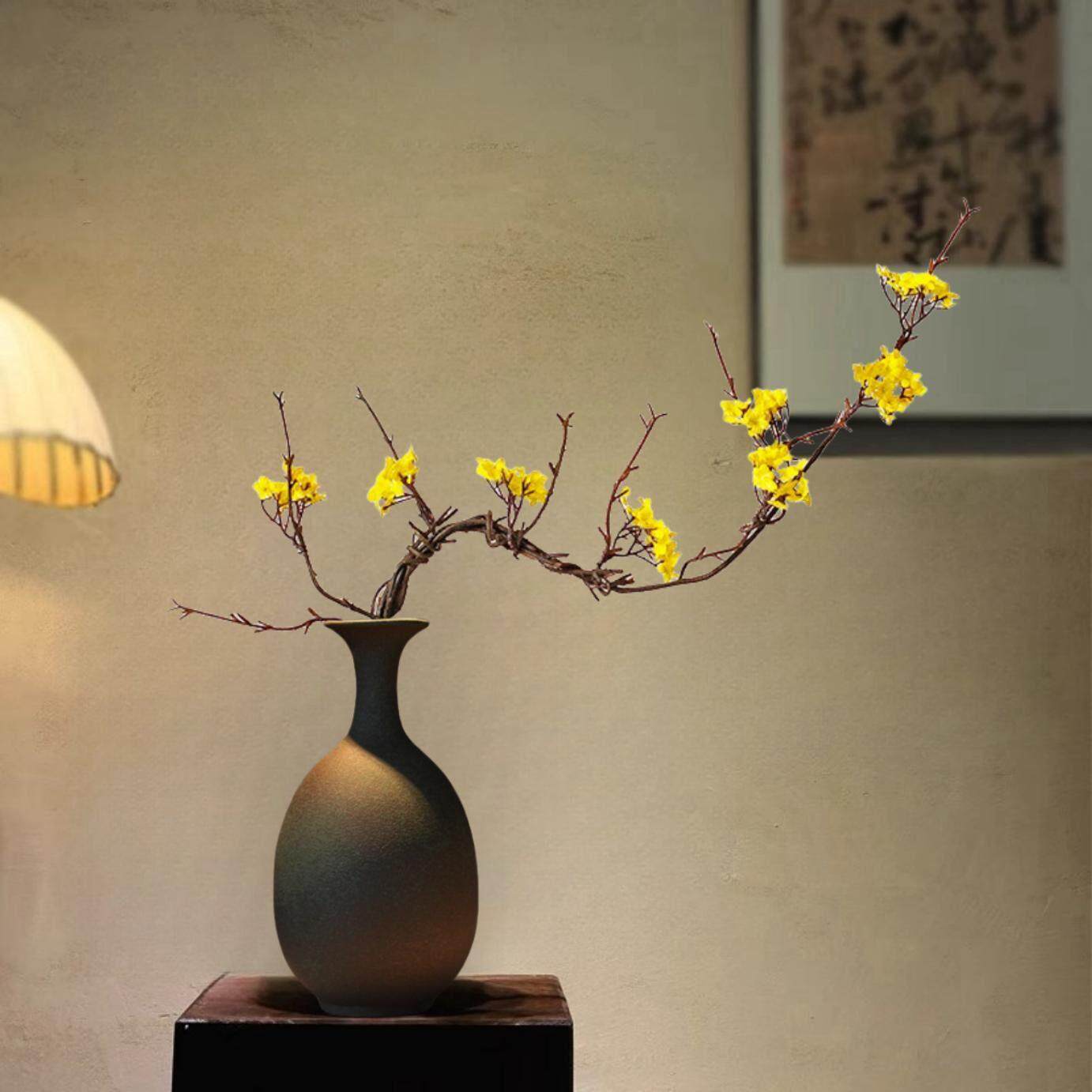 新中式花瓶陶瓷仿古侘寂茶室玄关禅意民宿桌面装饰插花景德镇摆件,家居饰品,花瓶,淘宝优惠券,粉丝福利购,淘宝优惠卷