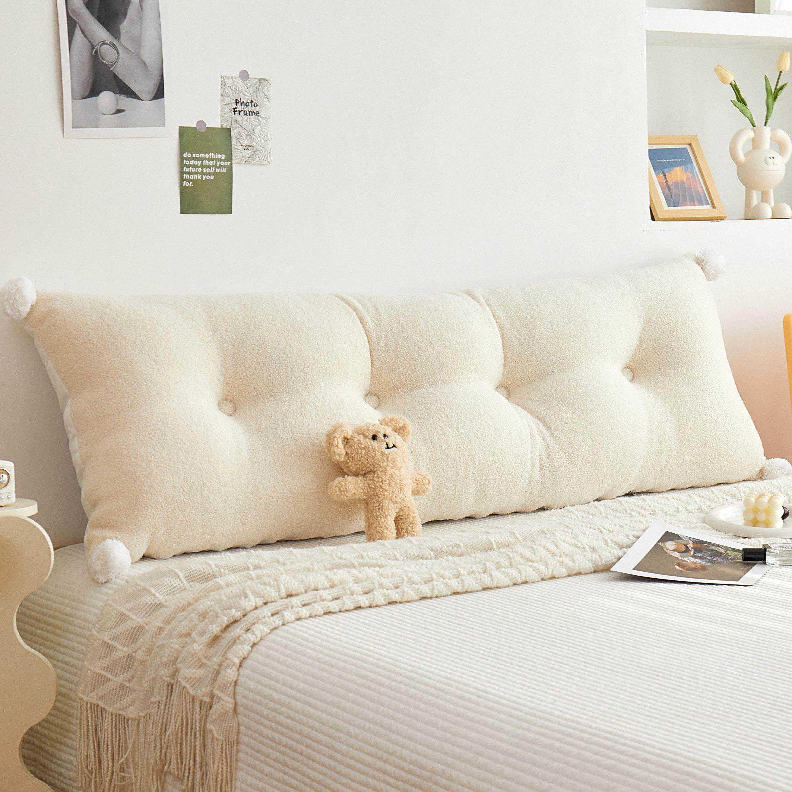 毛绒靠垫软包靠枕床头榻榻米沙发双人可拆洗床上公主,居家布艺,床头靠垫,淘宝优惠券,粉丝福利购,淘宝优惠卷